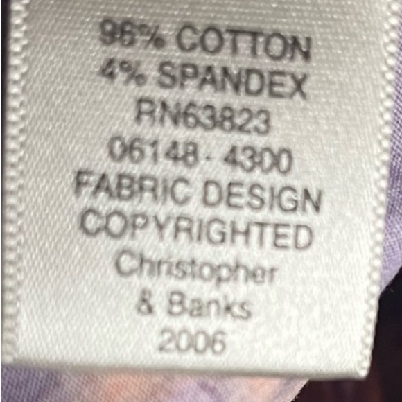 CHRISTOPHER & BANKS Floral Button Down Shirt - Picture 7 of 11